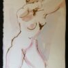 boceto artístico mujer brazos levantados Antonio pintor