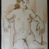 Boceto de desnudo de mujer