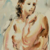 Boceto desnudo de mujer-