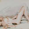 Acuarela Boceto de desnudo