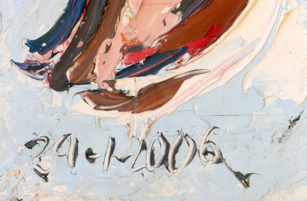 Caballo pintura óleo detalle