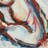 Desnudo mujer brazos al cielo óleo sobre lienzo expresionismo