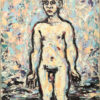 Desnudo de hombre óleo sobre lienzo
