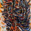 díptico animal gallo pintura artística óleo