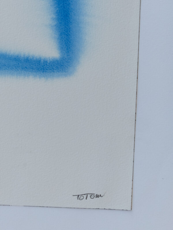 Microcosmo MA365112-1 Detalle Cuadrado taoísta azul, pintura de Antonio García Calvente