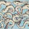 pintura taoísta peces en el cielo