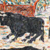 Plaza de toros, óleo sobre lienzo