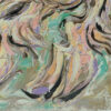 Unicornio pintura abstracta lienzo Totom detalle firma
