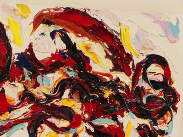 Pintura abstracta figuras en movimiento Totom Antonio García Calvente