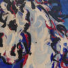 caballo azul pintura detalle