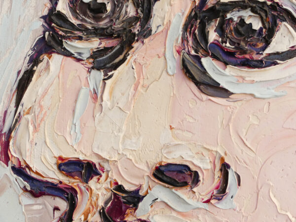 detalle retrato de José Totom óleo sobre lienzo