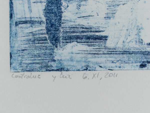 Litografía Contraluz, Grabado de Antonio García Calvente, Serie 4-125