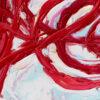 Movimiento abstracto detalle pintura rojo azul
