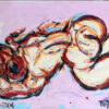 Pintura abstracta desnudo de mujer
