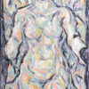 busto femenino sin cabeza pintura expresionista