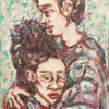 pintura expresionista el abrazo de Antonio García Calvente