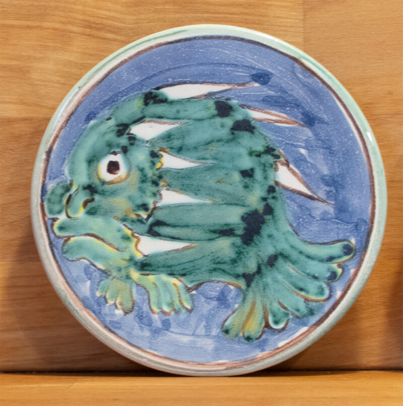 Mini plato cerámica pez taoista
