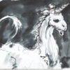 pintura de unicornio con tintas